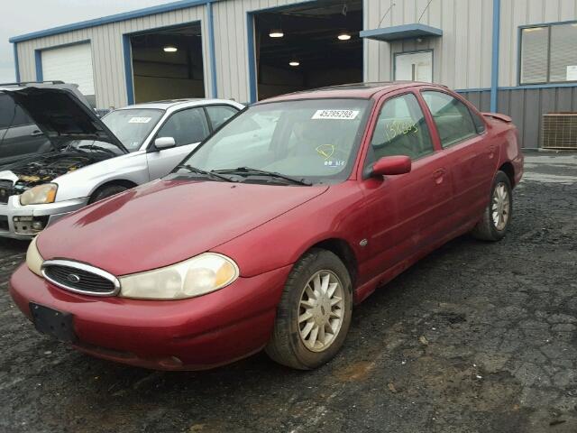 3FALP67L4WM103526 - 1998 FORD CONTOUR SE BURGUNDY photo 2