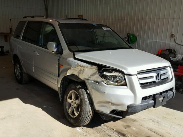 5FNYF18737B001695 - 2007 HONDA PILOT EXL SILVER photo 1