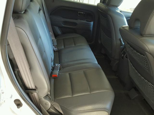 5FNYF18737B001695 - 2007 HONDA PILOT EXL SILVER photo 6