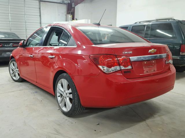 1G1PG5SB7G7150249 - 2016 CHEVROLET CRUZE LIMI RED photo 3