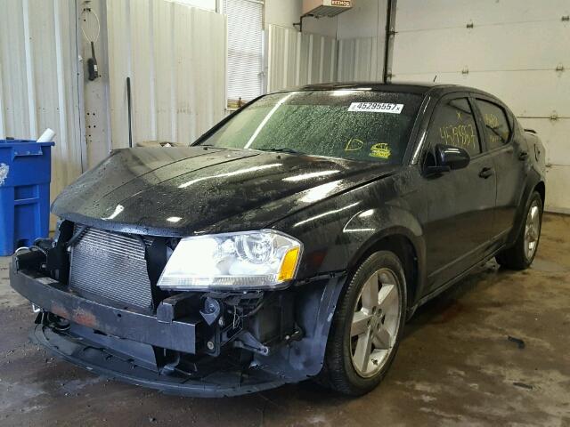 1B3BD1FB0BN558966 - 2011 DODGE AVENGER MA BLACK photo 2