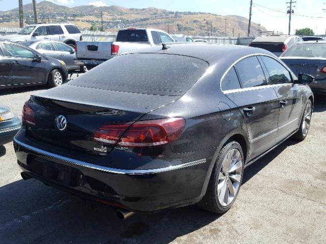 WVWGU7AN8DE551081 - 2013 VOLKSWAGEN CC VR6 4MO BLACK photo 4