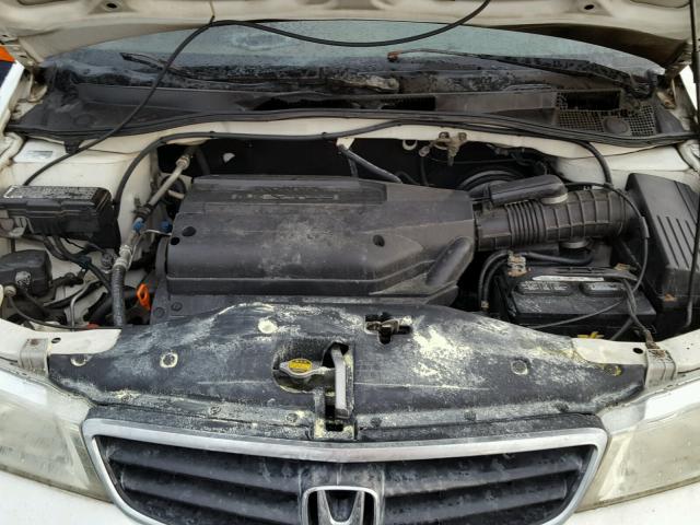 5FNRL189X2B005847 - 2002 HONDA ODYSSEY EX WHITE photo 7