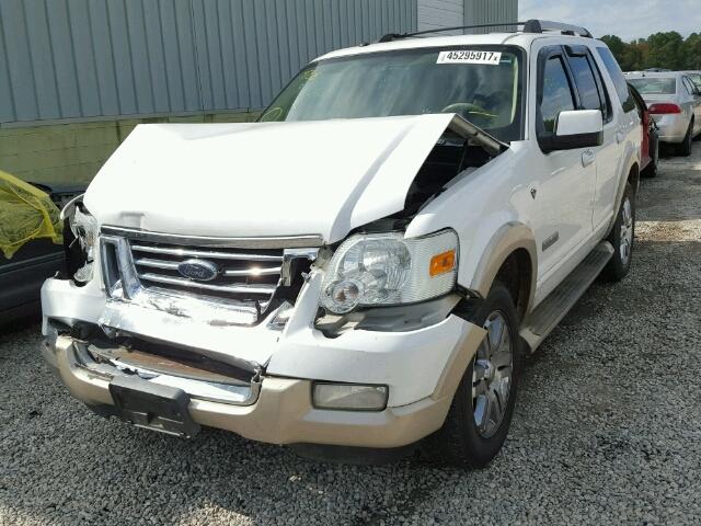 1FMEU74837UB46281 - 2007 FORD EXPLORER E WHITE photo 2