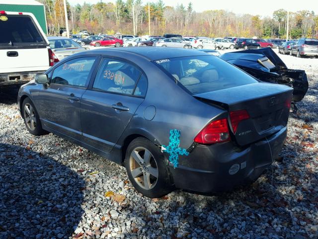 1HGFA16896L104649 - 2006 HONDA CIVIC GRAY photo 3