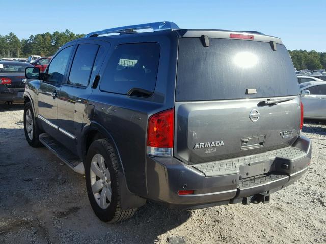 5N1BA0ND7AN618790 - 2010 NISSAN ARMADA SE GRAY photo 3