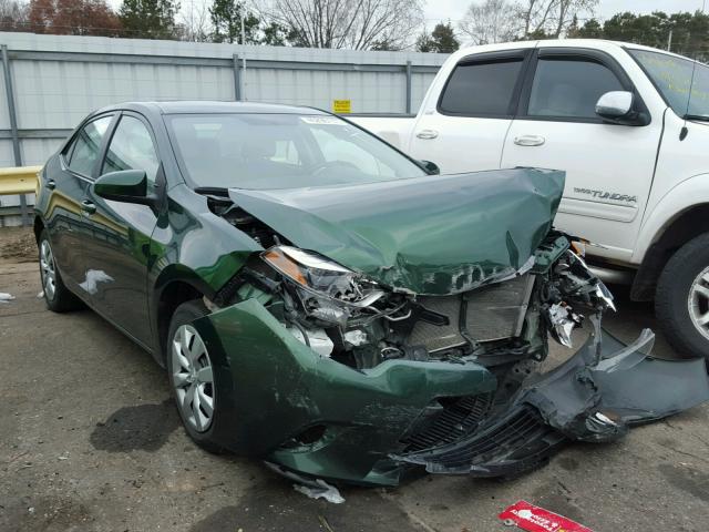 2T1BURHE7FC233292 - 2015 TOYOTA COROLLA GREEN photo 1