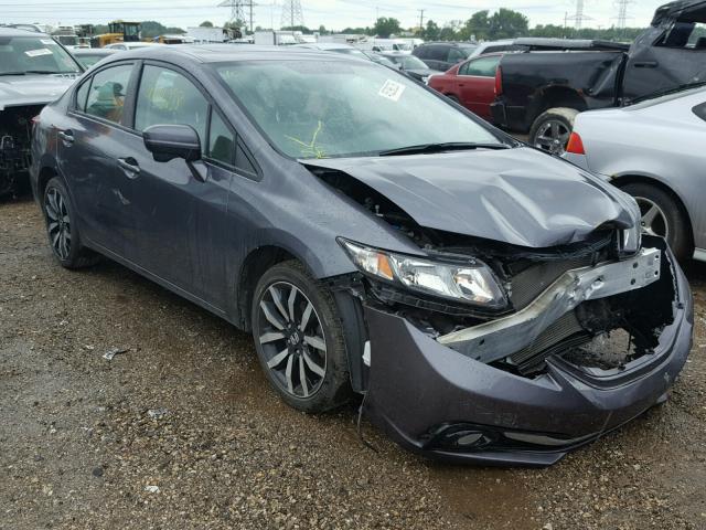 2HGFB2F93FH503517 - 2015 HONDA CIVIC EXL Mavi foto 1