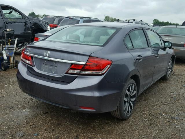 2HGFB2F93FH503517 - 2015 HONDA CIVIC EXL Mavi foto 4