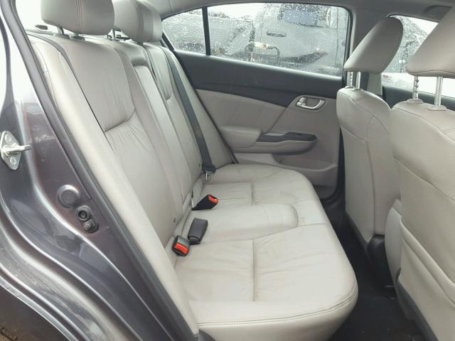 2HGFB2F93FH503517 - 2015 HONDA CIVIC EXL Mavi foto 6