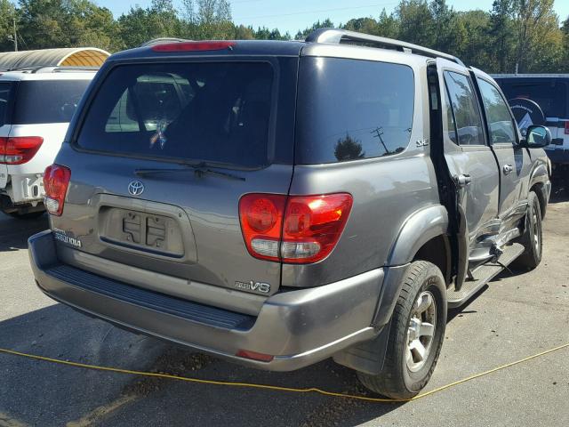 5TDZT34AX5S246691 - 2005 TOYOTA SEQUOIA SR GRAY photo 4