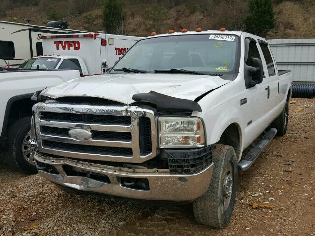 1FTSW21P77EA70638 - 2007 FORD F250 SUPER WHITE photo 2