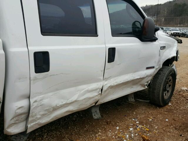 1FTSW21P77EA70638 - 2007 FORD F250 SUPER WHITE photo 9