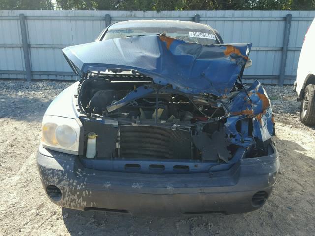 1D7HE28K66S694475 - 2006 DODGE DAKOTA QUA BLUE photo 9