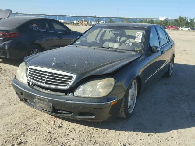 WDBNG70J12A287833 - 2002 MERCEDES-BENZ S BLACK photo 2