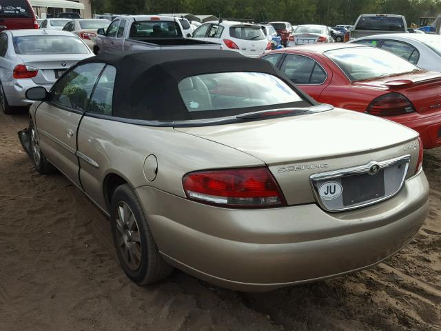 1C3EL65R74N161224 - 2004 CHRYSLER SEBRING LI GOLD photo 3