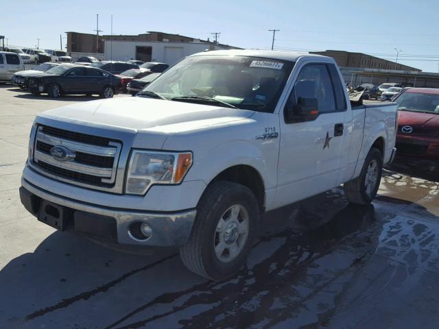 1FTMF1CM1EKE89718 - 2014 FORD F150 WHITE photo 2