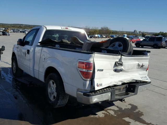 1FTMF1CM1EKE89718 - 2014 FORD F150 WHITE photo 3