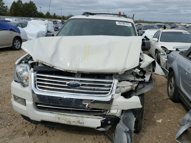 1FMEU7DE6AUA93069 - 2010 FORD EXPLORER WHITE photo 7