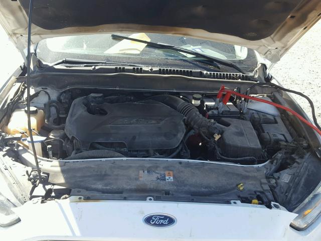 3FA6P0HR2DR125232 - 2013 FORD FUSION SE WHITE photo 7