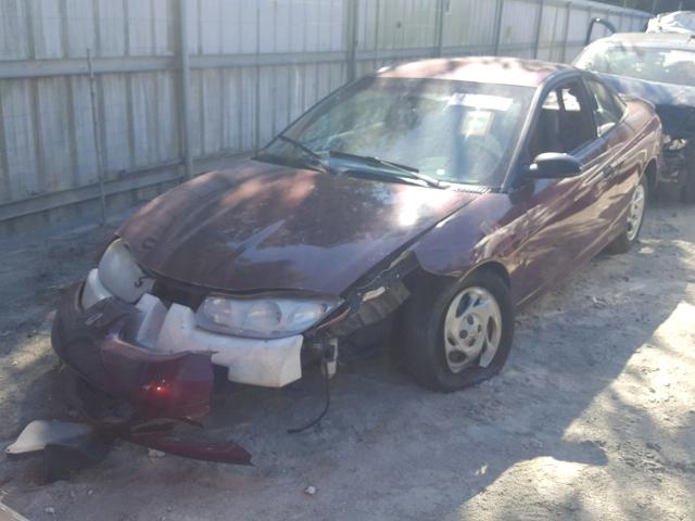 1G8ZP12822Z191408 - 2002 SATURN SC1 MAROON photo 2