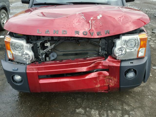 SALAE25486A376406 - 2006 LAND ROVER LR3 SE RED photo 7