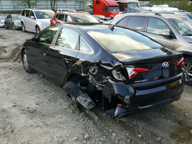 5NPE24AF9HH551469 - 2017 HYUNDAI SONATA SE BLACK photo 3