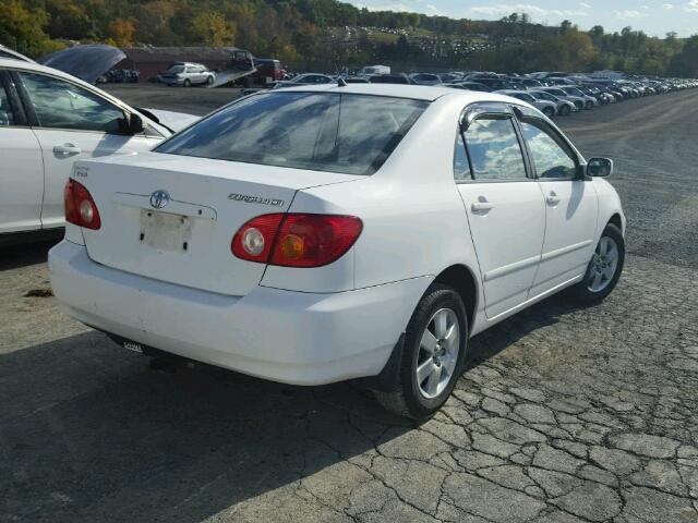 2T1BR32E73C077015 - 2003 TOYOTA COROLLA CE WHITE photo 4