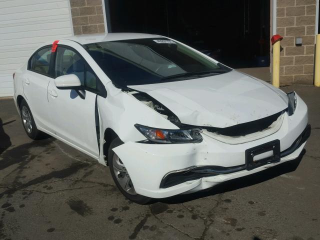 2HGFB2F53EH525979 - 2014 HONDA CIVIC LX WHITE photo 1