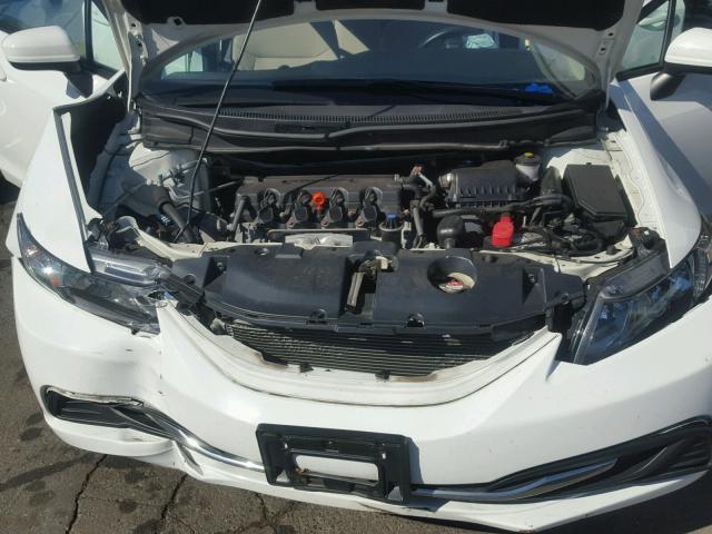 2HGFB2F53EH525979 - 2014 HONDA CIVIC LX WHITE photo 7