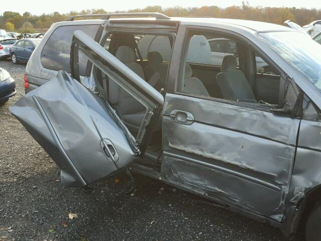 2HKRL18611H527028 - 2001 HONDA ODYSSEY EX GRAY photo 9