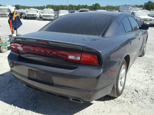 2C3CDXBG2EH193229 - 2014 DODGE CHARGER SE GRAY photo 4