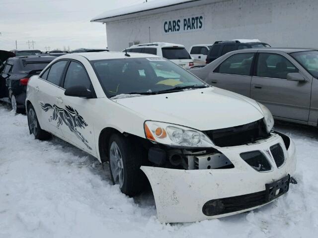 1G2ZG57B384173561 - 2008 PONTIAC G6 WHITE photo 1