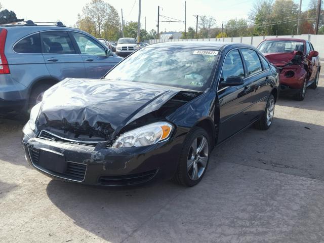 2G1WT58K579262948 - 2007 CHEVROLET IMPALA LT BLACK photo 2