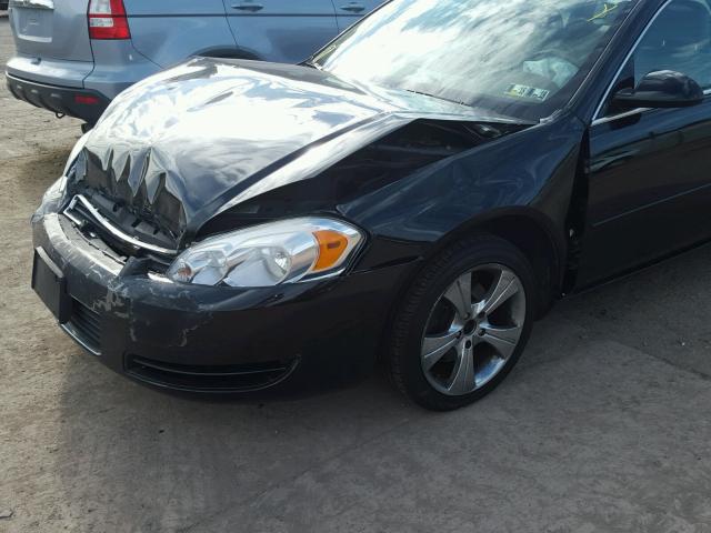 2G1WT58K579262948 - 2007 CHEVROLET IMPALA LT BLACK photo 9