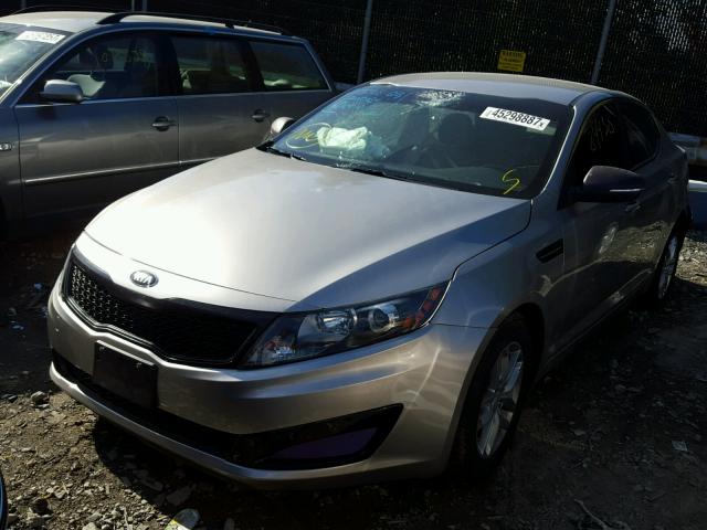 KNAGM4A73D5382049 - 2013 KIA OPTIMA LX GOLD photo 2