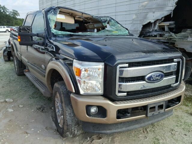 1FT8W3BT1CEC00158 - 2012 FORD F350 SUPER BLACK photo 1