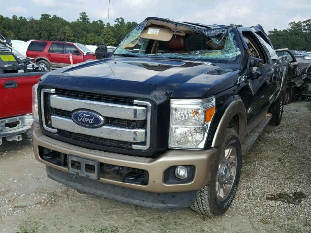 1FT8W3BT1CEC00158 - 2012 FORD F350 SUPER BLACK photo 2