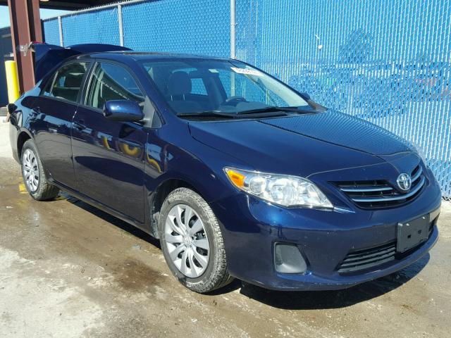 2T1BU4EE7DC923144 - 2013 TOYOTA COROLLA BLUE photo 1