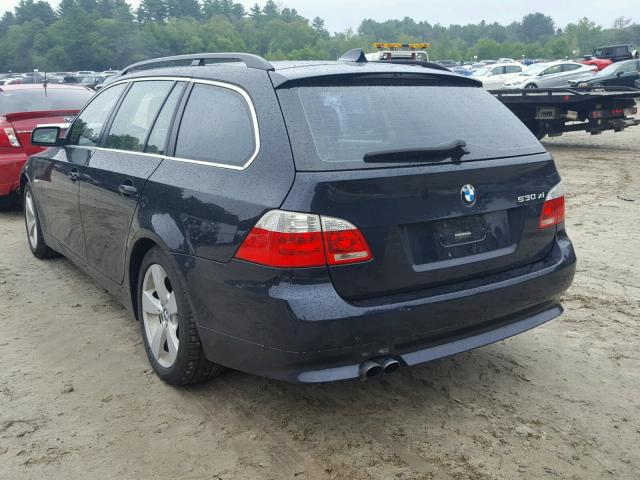 WBANN73567CN05036 - 2007 BMW 530 XIT BLUE photo 3