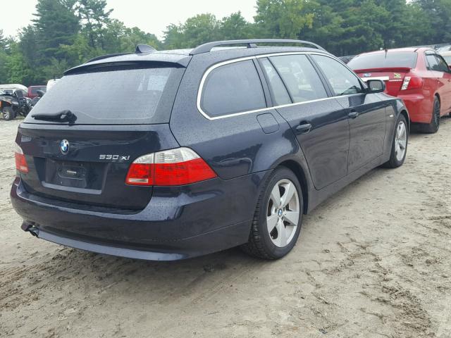 WBANN73567CN05036 - 2007 BMW 530 XIT BLUE photo 4