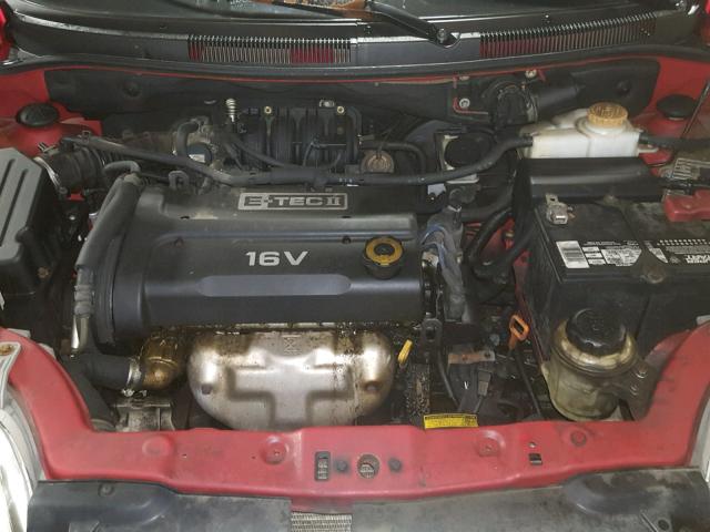 KL1TD66667B738827 - 2007 CHEVROLET AVEO BASE Марун фото 7