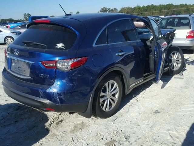 JN8CS1MU5EM450676 - 2014 INFINITI QX70 BLUE photo 4