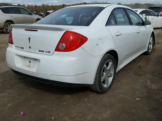 1G2ZJ57K894238343 - 2009 PONTIAC G6 WHITE photo 4