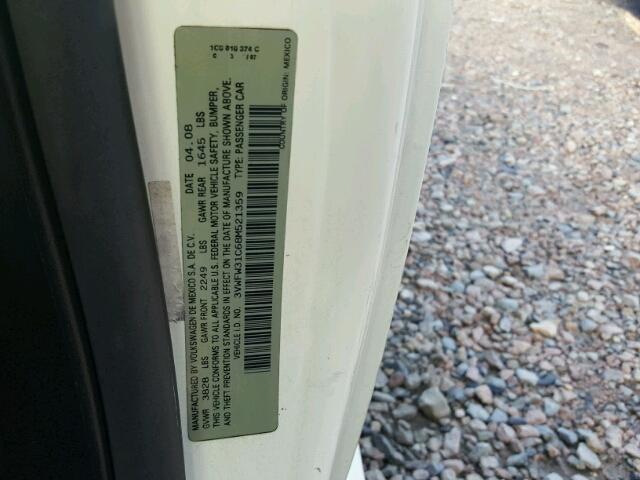 3VWFW31C68M521359 - 2008 VOLKSWAGEN NEW BEETLE Ağ foto 10