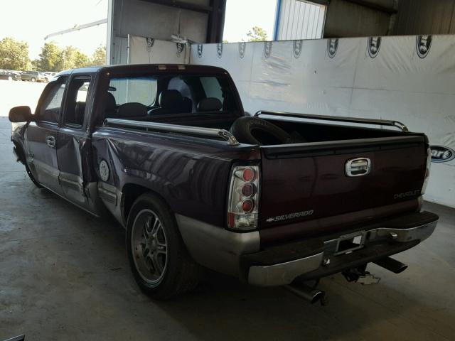 1GCEC19T4YZ279492 - 2000 CHEVROLET SILVERADO MAROON photo 3