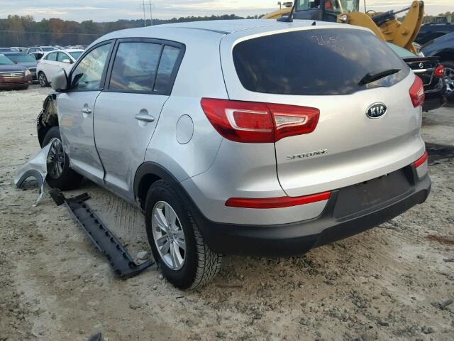 KNDPB3A21B7013974 - 2011 KIA SPORTAGE L SILVER photo 3