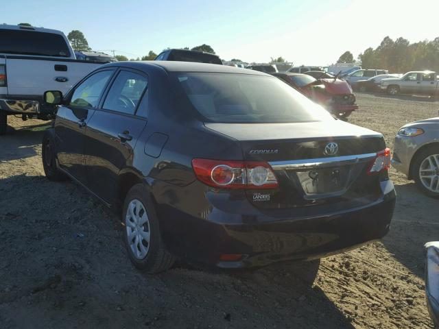 5YFBU4EE1DP159565 - 2013 TOYOTA COROLLA BA BLACK photo 3