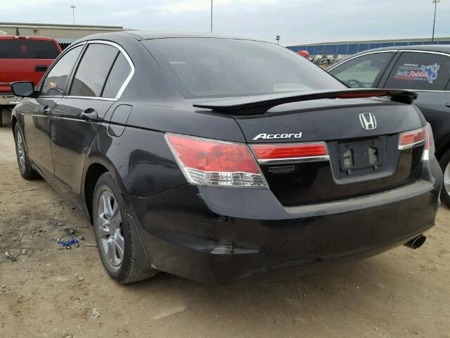 1HGCP2F41BA149949 - 2011 HONDA ACCORD LXP BLACK photo 3