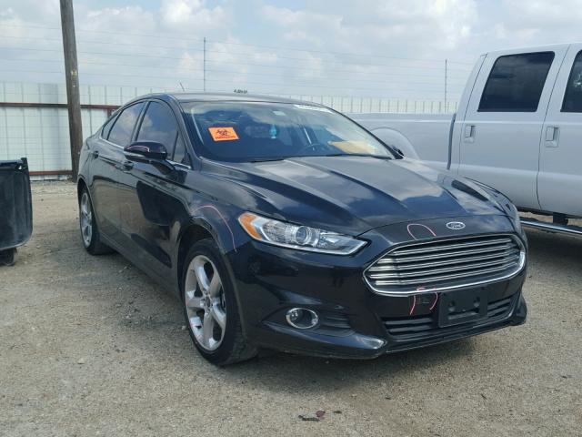 3FA6P0HD2ER365497 - 2014 FORD FUSION SE BLACK photo 1